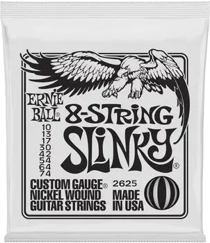 ERNIE BALL Regular Slinky 2625 8-String Nickel-Gitarrensaiten 10-74