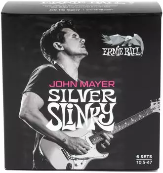 ERNIE BALL John Mayer Silver Slinky 6er Pack 10.5-47