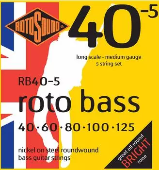 Rotosound RB 405 Basssaiten Nickel Medium Roundwound 5-saitig (RB40-5)