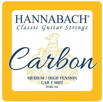 Hannabach Carbon Diskantsaiten für Konzertgitarre, Medium/High Tension, 3er-Satz
