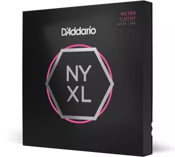 D'Addario NYXL E-Bass Saiten, Regular Light, Super Long Scale, 45-100 (NYXL45100SL)