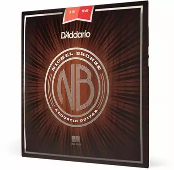 D'Addario NB1356 Nickel Bronze Akustikgitarren Saiten Medium 13-56