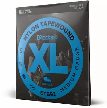 D'Addario ETB92 Tapewound Bass Medium Saiten lange Skala 50-105