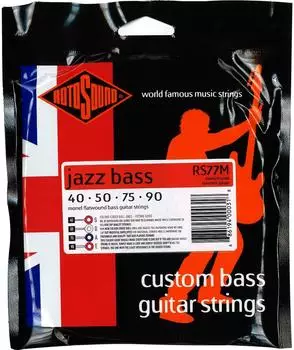 Rotosound Jazz Bass 77 Monel Flatwound Medium Scale 4-Saiten (40-90) (RS77M)