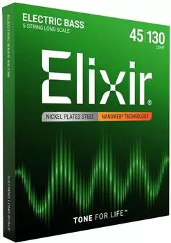 Elixir Strings Nanoweb 14202 E-Bass Nickel 5-saitig Light 045-130 (3313214202)