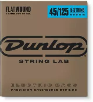 Jim Dunlop DBFS45125 Basssaiten Flatwound Medium 5-saitig 45-125 (DBFS45125)