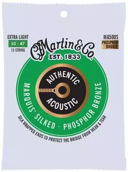 Martin Marquis Phosphor Bronze 12-saitig Westerngitarrensaiten, Extra Light 10-47 (41Y18MA500S)