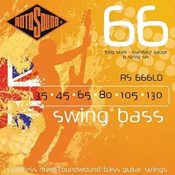 Rotosound Swing Bass 66 Saiten für 6-Saiter E-Bass Edelstahl 35-130 (RS666LD)