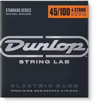 Jim Dunlop Bassgitarren-Saiten Nickel Wound Medium Light 45-100 (DBN45100)