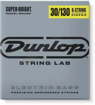 Jim Dunlop Super Bright Bass Saiten Nickel Wound Medium 6-saitig .030-.130 (DBSBN30130)