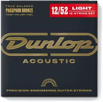 Jim Dunlop DAP1252J Akustikgitarrensaiten Phosphorbronze, medium (12er-Pack) (DAP1252J)