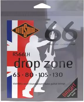 Rotosound Drop Zone Basssaiten Edelstahl Runddraht 65-130 (RS66LH)