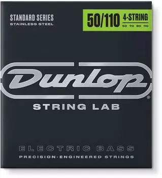 Jim Dunlop Bass-Gitarrensaiten Stainless Steel Heavy 4-Saiter 50-110 (DBS50110)