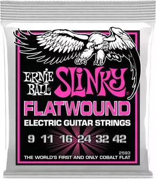 ERNIE BALL Super Slinky Flatwound E-Gitarrensaiten 9-42 (P02593)