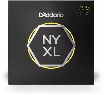 D'Addario NYXL45130MS E-Bass Saiten 5-Saiter Multiscale 45-130 (NYXL45130MS)