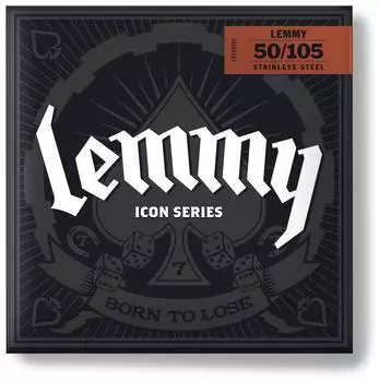 Jim Dunlop Lemmy Kilmister Signature Bass-Saiten, Stainless Steel, 050/105 (LKS50105)
