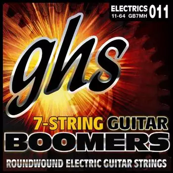 GHS Boomers E-Gitarren-Saitensatz, 7-saitig, Medium Heavy, .011-.064 (GB7MH)