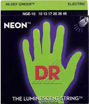 DR Strings Neon HiDef Green E-Gitarrensaiten Medium 10-46 (NGE-10)