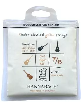 Hannabach 890MT Nylonsaiten für 7/8-Kindergitarre, medium (653099)