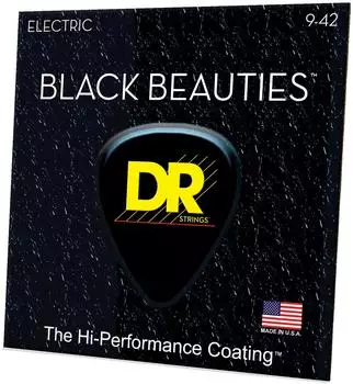 DR Strings Black Beauties E-Gitarrensaiten Light .009-.042 (BKE-9)