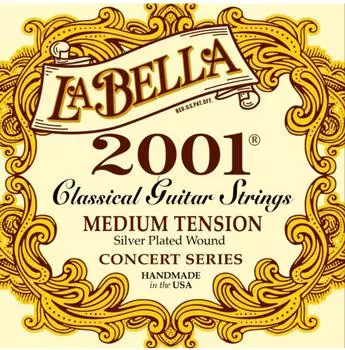 La Bella 2001 Concert Series Konzertgitarren-Saiten, medium (2001MED)