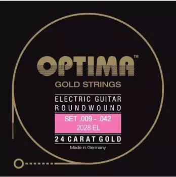 Optima Gold Strings Round Wound E-Gitarren-Saiten Extra Light (2028EL)