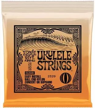 ERNIE BALL Saitensatz f&uuml;r Konzert-/Sopran-Ukulele, Nylon, transparent (P02329)