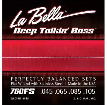 La Bella Deep Talkin' Bass Flats Basssaiten 45-105 (760FS)