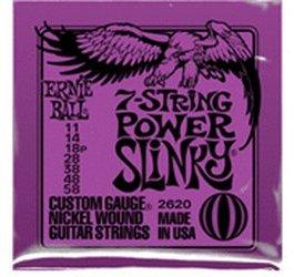 ERNIE BALL 7-string Power Slinky Nickel Wound .011 - .058 Purple pack