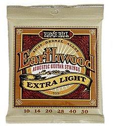 ERNIE BALL Earthwood Extra Light .010 - .050 Acoustic 80/20 Bronze
