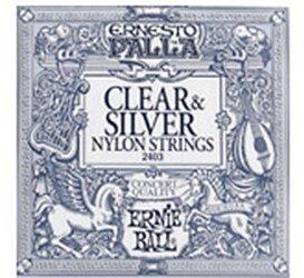 ERNIE BALL Ernesto Palla Nylon Classical Clear & Silver