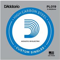 Daddario PL019 Einzelsaite 019 f&uuml;r Akustik od. Elektrik Gitarre