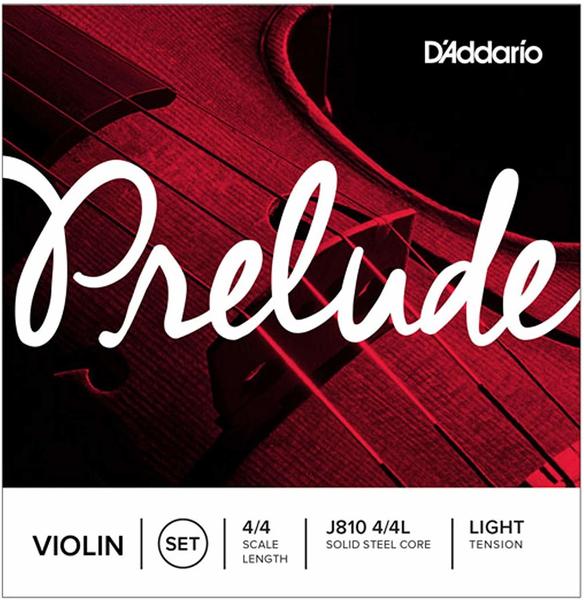 D'Addario J810-4/4L Prelude Violinen Saitensatz Kohlefaserstahl/Nickel 4/4 Light