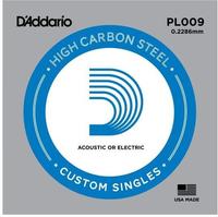 D'Addario PL009, D'Addario PL009 Plain Einzelsaite