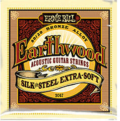 ERNIE BALL Earthwood Silk & Steel Extra Soft .010 - .050 Acoustic 80/20 Bronze