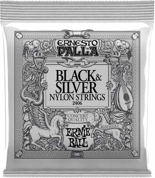 Ernie Ball ERNIE BALL Ernesto Palla Nylon Classical Black & Silver