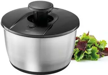 GEFU Salatschleuder PUSH IT 25 cm 5 Liter mit Edelstahl-Sch&uuml;ssel