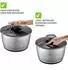 GEFU Salatschleuder PUSH IT 25 cm 5 Liter mit Edelstahl-Schüssel