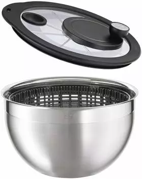 R&ouml;sle Salatschleuder mit Glasdeckel 24 cm