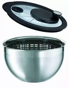 R&ouml;sle Salatschleuder mit Glasdeckel 24 cm