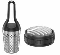 R&Ouml;SLE Salatschleuder Kr&auml;uterdusche mit Wiegemesser, Kr&auml;utermesser,