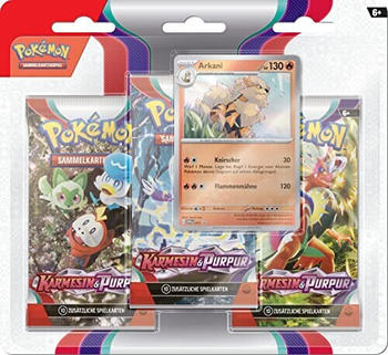 Pok&eacute;mon Karmesin & Purpur 3er-Pack Boosterpacks (DE)