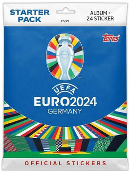 Topps UEFA Euro 2024 Official Sticker Collection - Starter Pack