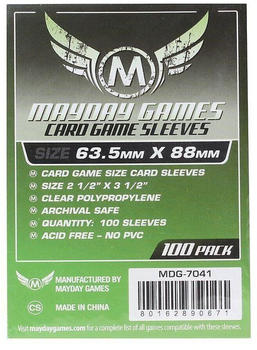 Mayday Games Standard Card Game Sleeves 63,5x88mm 100 Stück