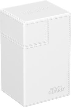 Ultimate Guard Twin Flip'n'Tray 80+ XenoSkin Monocolor Wei&szlig;