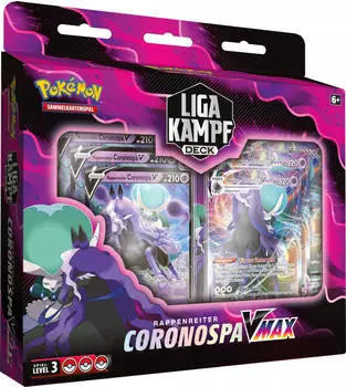 Pok&eacute;mon Liga Kampf Deck Rappenreiter Coronospa V-Max (DE)
