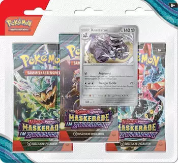 Pok&eacute;mon Karmesin Purpur - Maskerade im Zwielicht 3er-Pack Blister sortiert (DE)