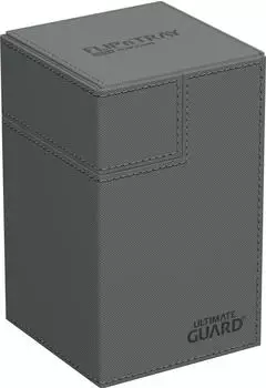 Ultimate Guard Twin Flip'n'Tray 100+ XenoSkin Monocolor Grau