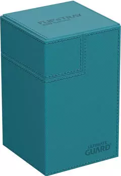 Ultimate Guard Twin Flip'n'Tray 100+ XenoSkin Monocolor Petrolblau
