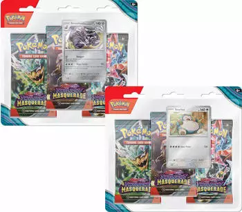 Pok&eacute;mon Scarlet & Violet wilight Masquerade 3-Pack Booster Blister sortiert (EN)